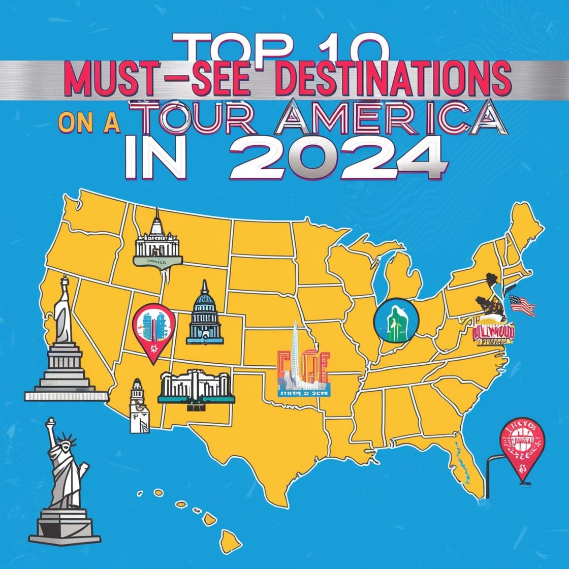 Top 10 Must-See Destinations on a Tour of America in 2024